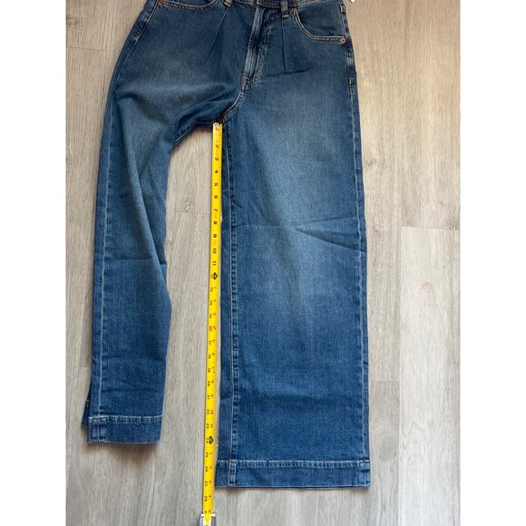Gap High Rise Trouser Jeans Petite Wide Leg Denim Blue 26/2P - Picture 13 of 14